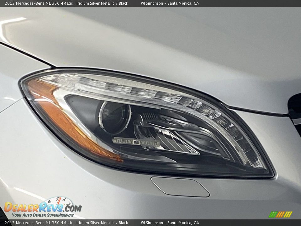2013 Mercedes-Benz ML 350 4Matic Iridium Silver Metallic / Black Photo #6