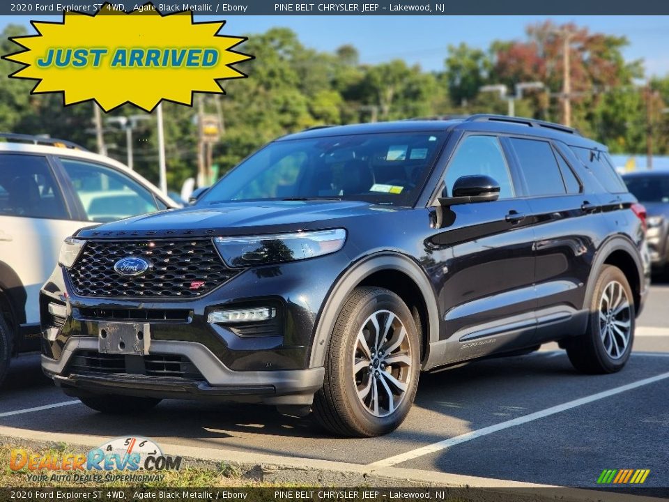 2020 Ford Explorer ST 4WD Agate Black Metallic / Ebony Photo #1