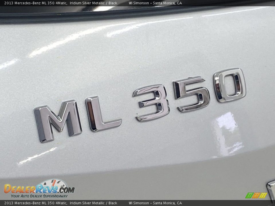 2013 Mercedes-Benz ML 350 4Matic Iridium Silver Metallic / Black Photo #10