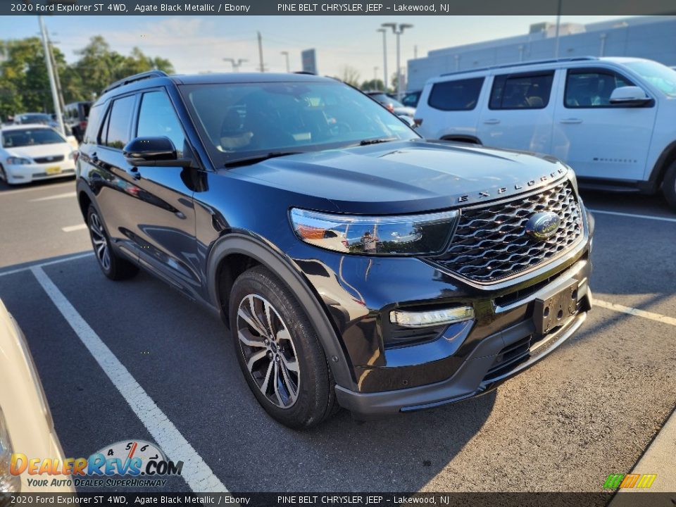 2020 Ford Explorer ST 4WD Agate Black Metallic / Ebony Photo #4