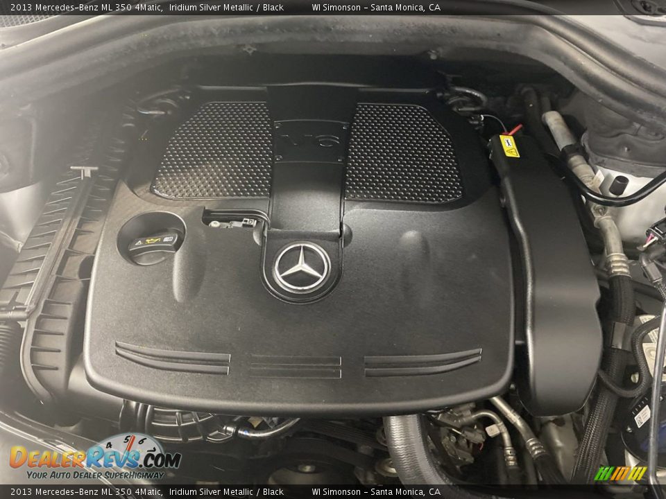 2013 Mercedes-Benz ML 350 4Matic Iridium Silver Metallic / Black Photo #11