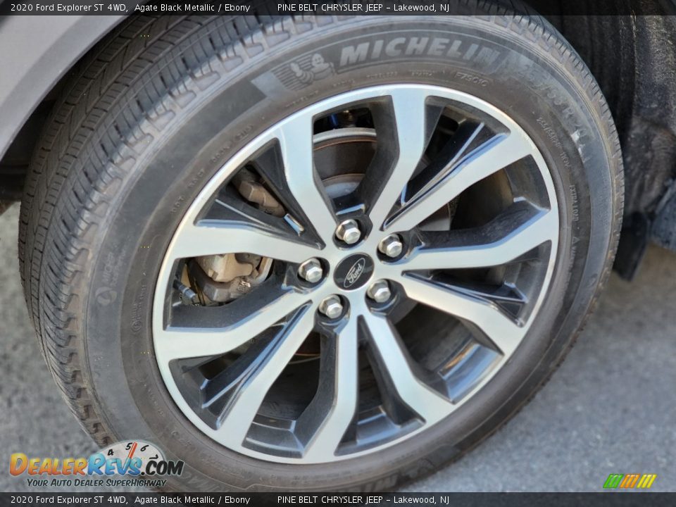 2020 Ford Explorer ST 4WD Agate Black Metallic / Ebony Photo #7