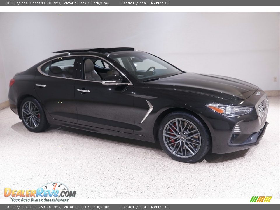 Victoria Black 2019 Hyundai Genesis G70 RWD Photo #1
