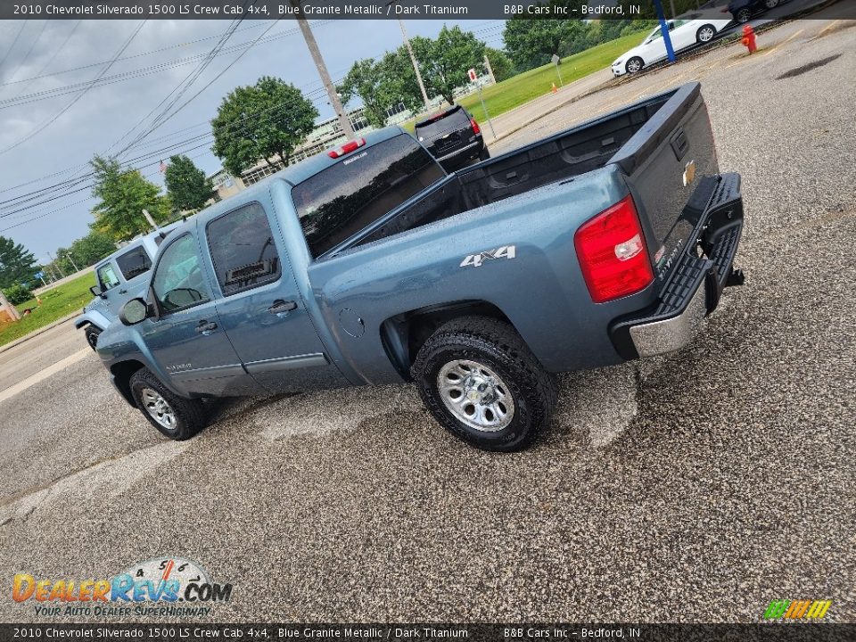 2010 Chevrolet Silverado 1500 LS Crew Cab 4x4 Blue Granite Metallic / Dark Titanium Photo #6