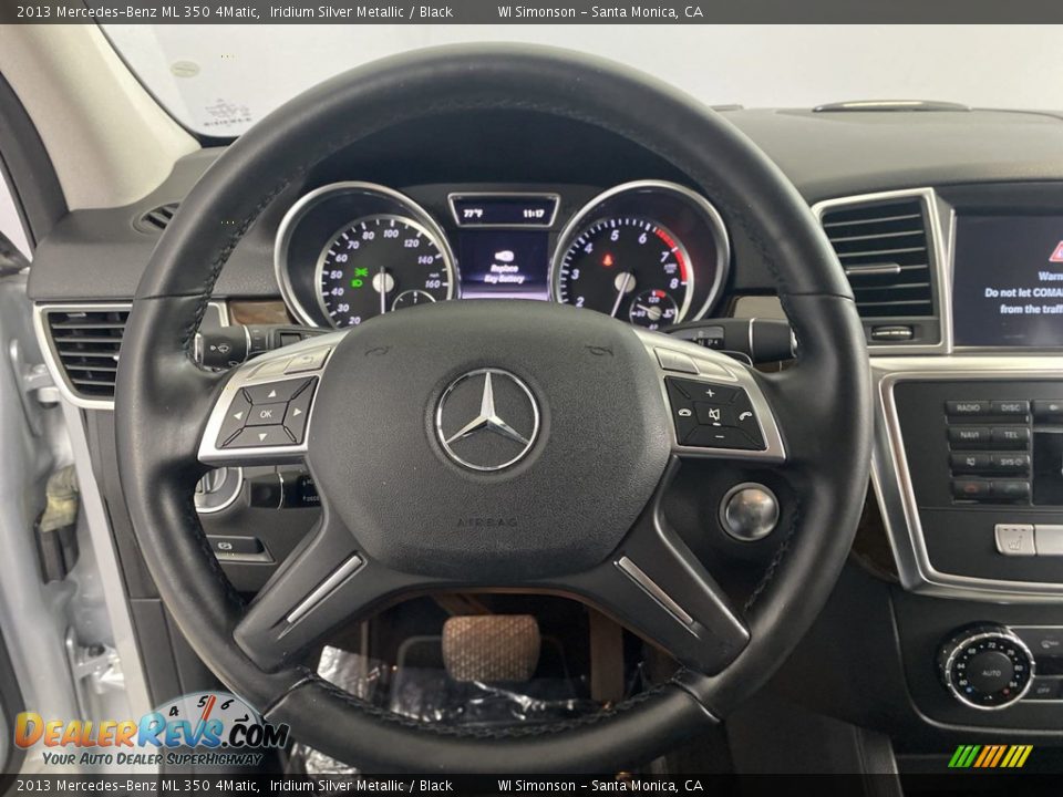 2013 Mercedes-Benz ML 350 4Matic Iridium Silver Metallic / Black Photo #17