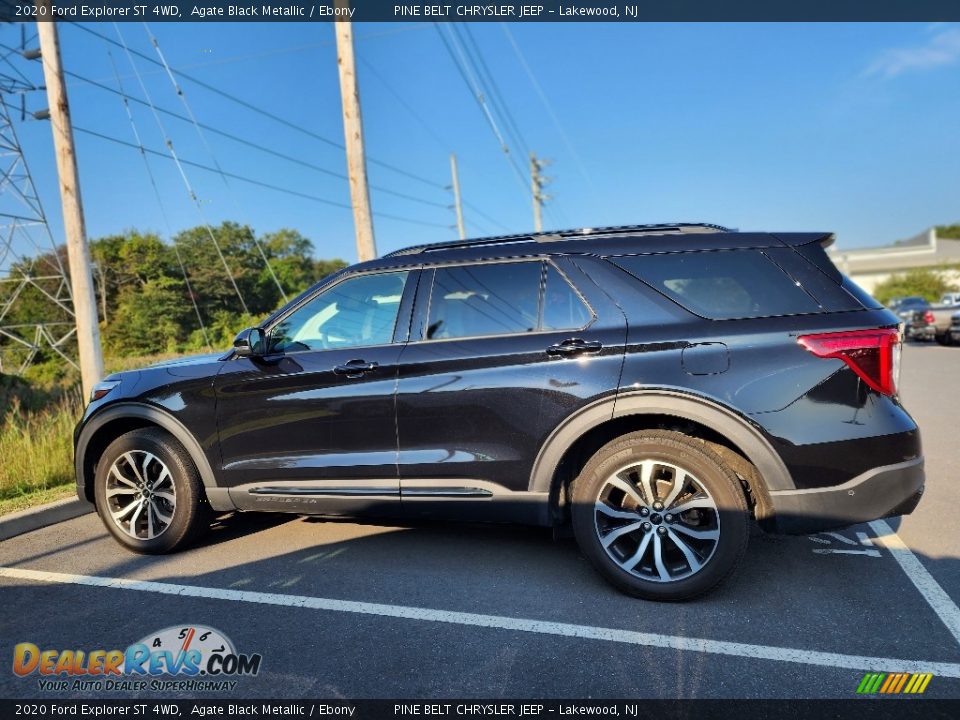 2020 Ford Explorer ST 4WD Agate Black Metallic / Ebony Photo #11