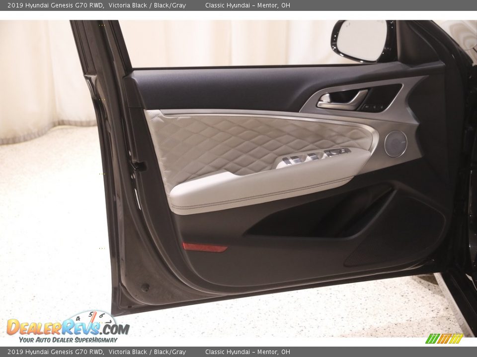2019 Hyundai Genesis G70 RWD Victoria Black / Black/Gray Photo #4