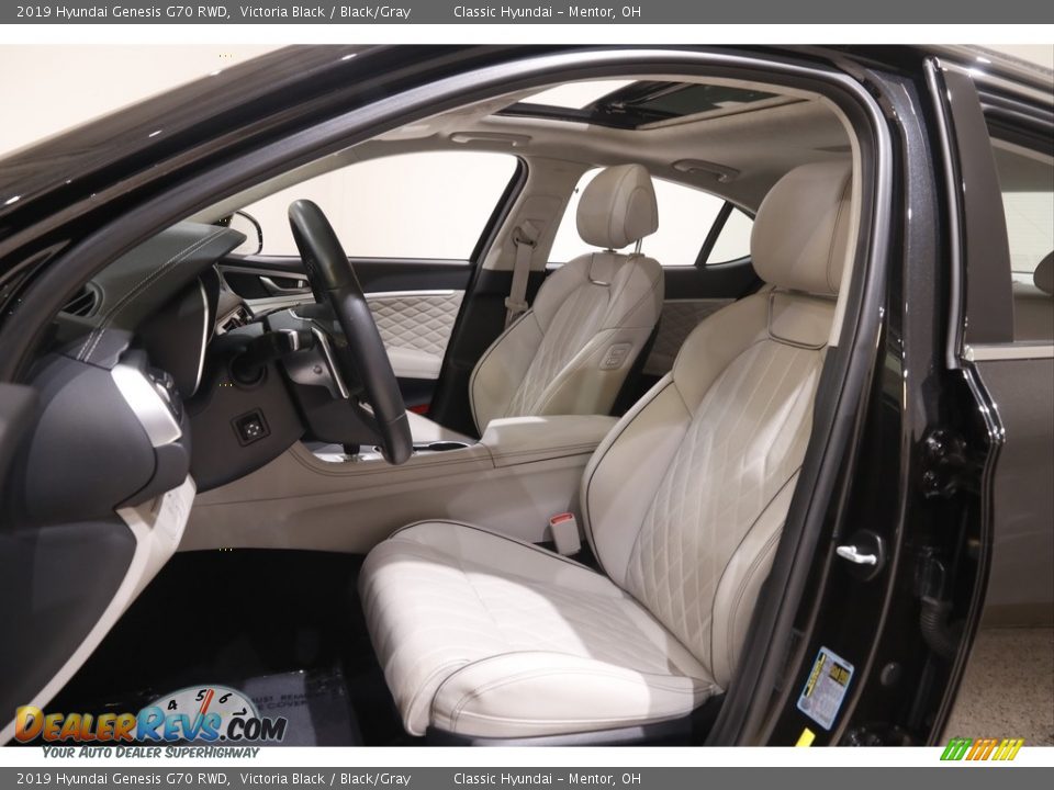 2019 Hyundai Genesis G70 RWD Victoria Black / Black/Gray Photo #5