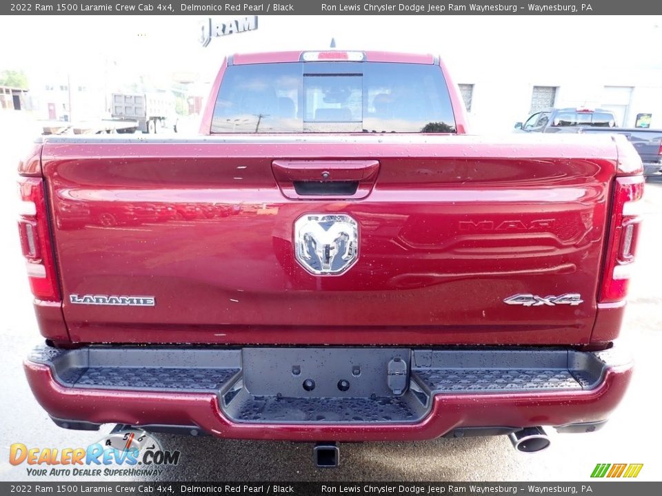 2022 Ram 1500 Laramie Crew Cab 4x4 Delmonico Red Pearl / Black Photo #4