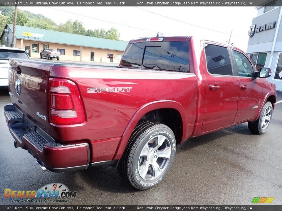 2022 Ram 1500 Laramie Crew Cab 4x4 Delmonico Red Pearl / Black Photo #5