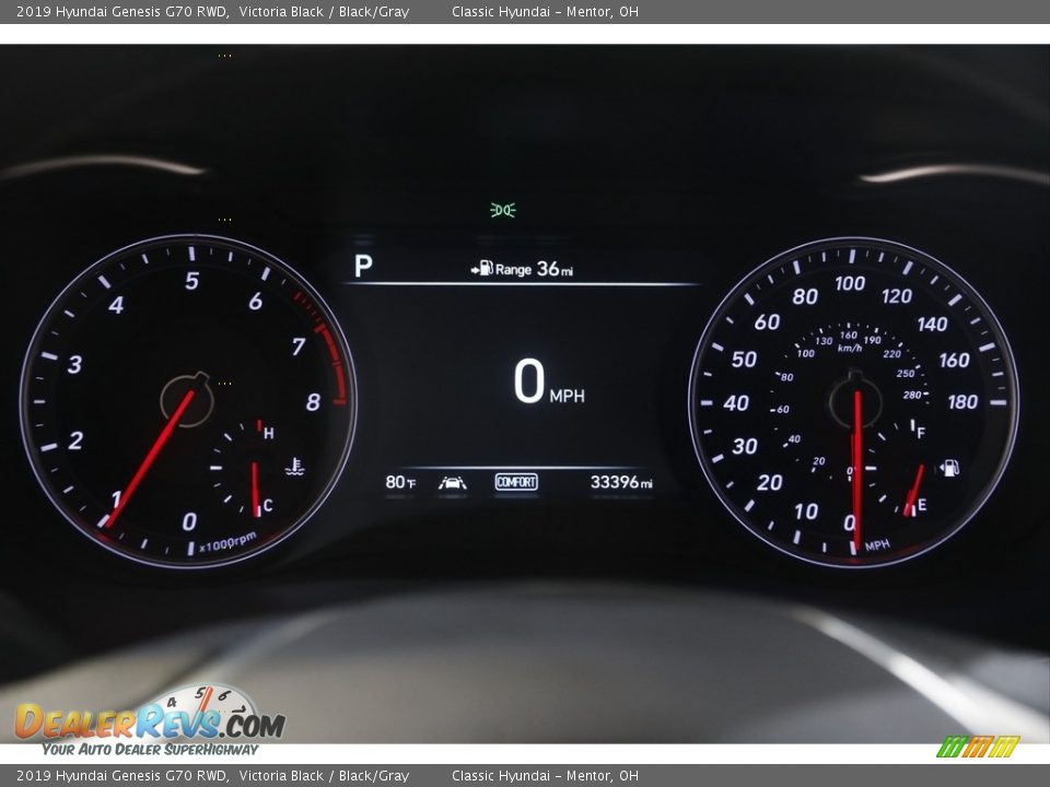 2019 Hyundai Genesis G70 RWD Gauges Photo #8