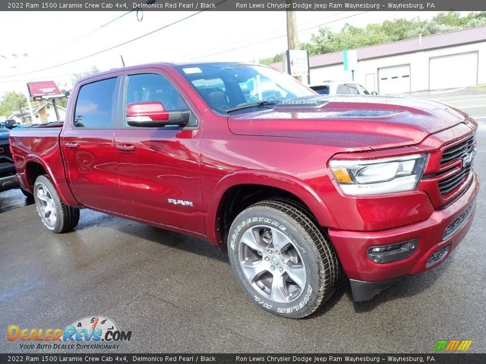 2022 Ram 1500 Laramie Crew Cab 4x4 Delmonico Red Pearl / Black Photo #7