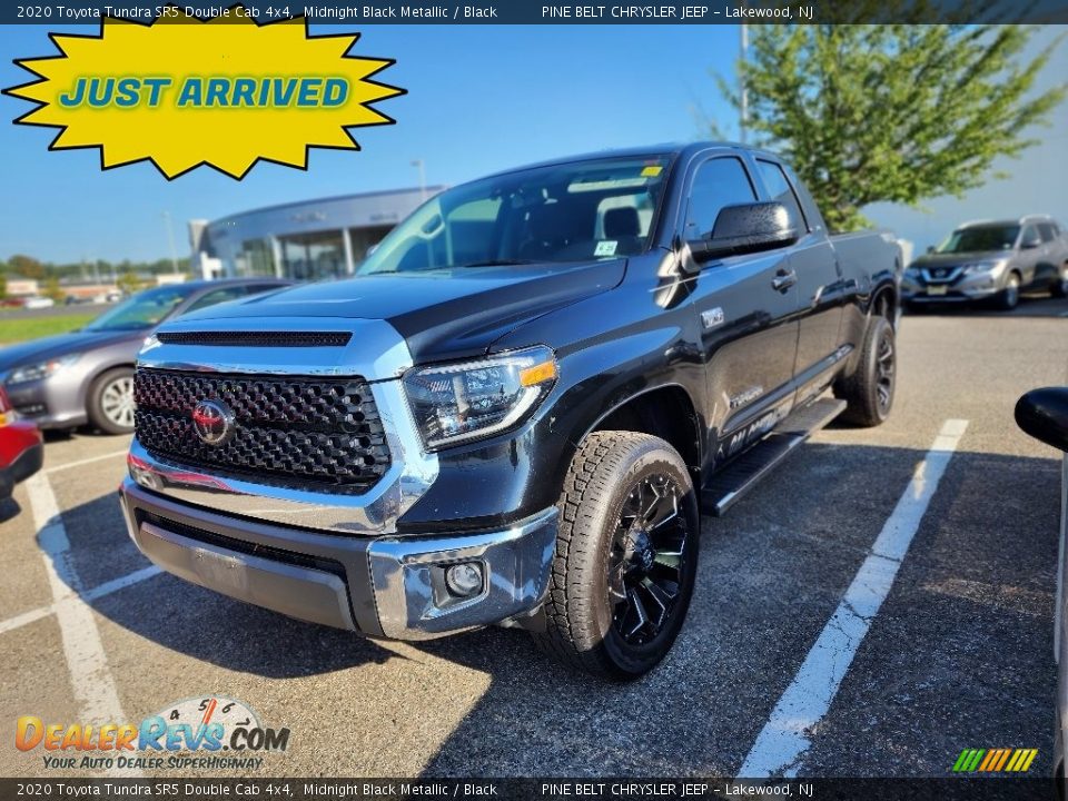 2020 Toyota Tundra SR5 Double Cab 4x4 Midnight Black Metallic / Black Photo #1