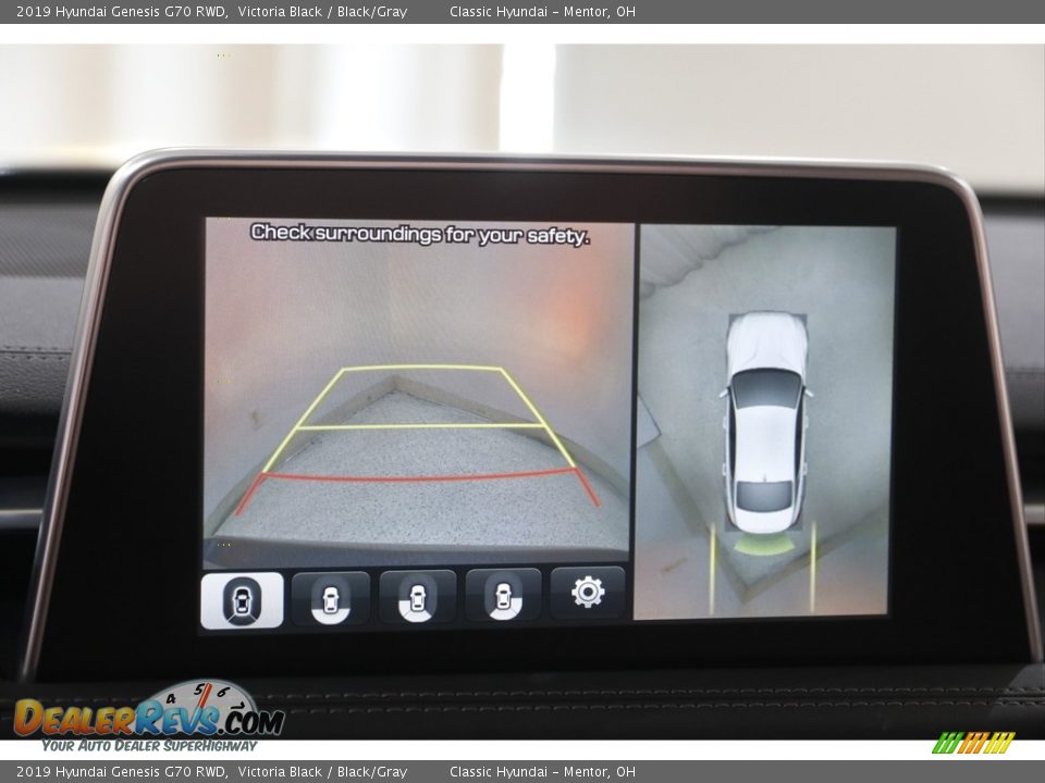 2019 Hyundai Genesis G70 RWD Victoria Black / Black/Gray Photo #13