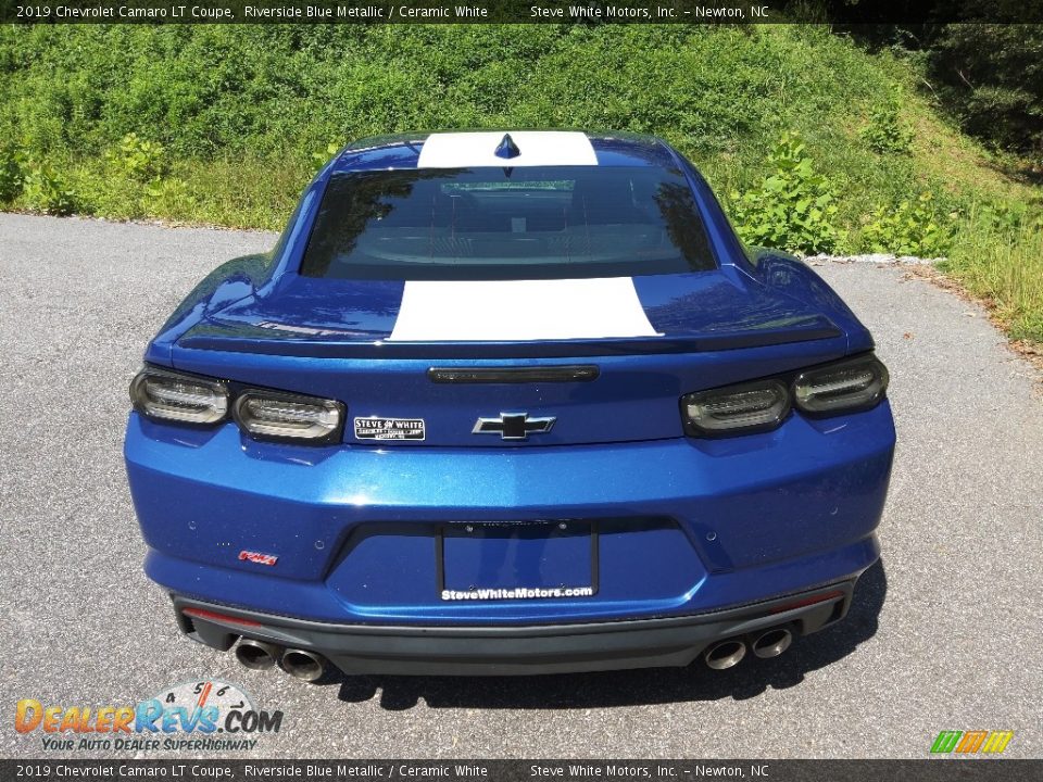 2019 Chevrolet Camaro LT Coupe Riverside Blue Metallic / Ceramic White Photo #8