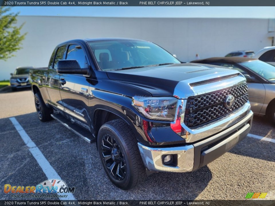 2020 Toyota Tundra SR5 Double Cab 4x4 Midnight Black Metallic / Black Photo #4