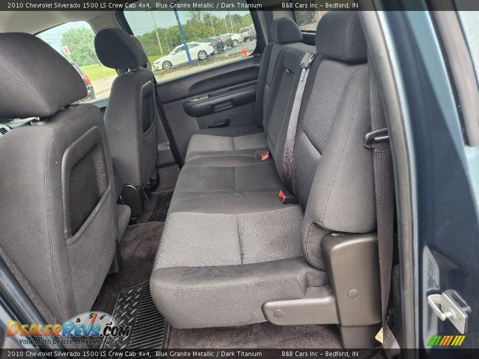 2010 Chevrolet Silverado 1500 LS Crew Cab 4x4 Blue Granite Metallic / Dark Titanium Photo #15