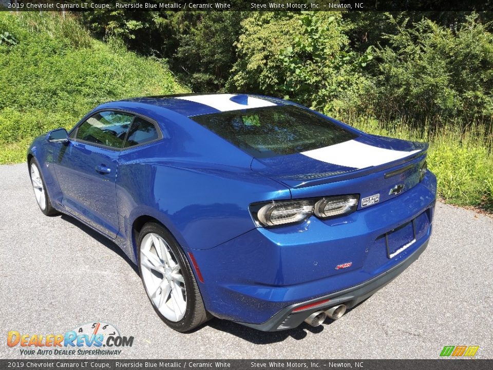 2019 Chevrolet Camaro LT Coupe Riverside Blue Metallic / Ceramic White Photo #9