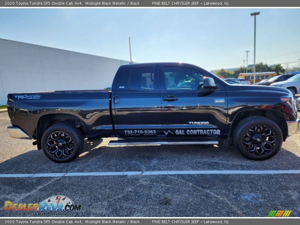 2020 Toyota Tundra SR5 Double Cab 4x4 Midnight Black Metallic / Black Photo #7