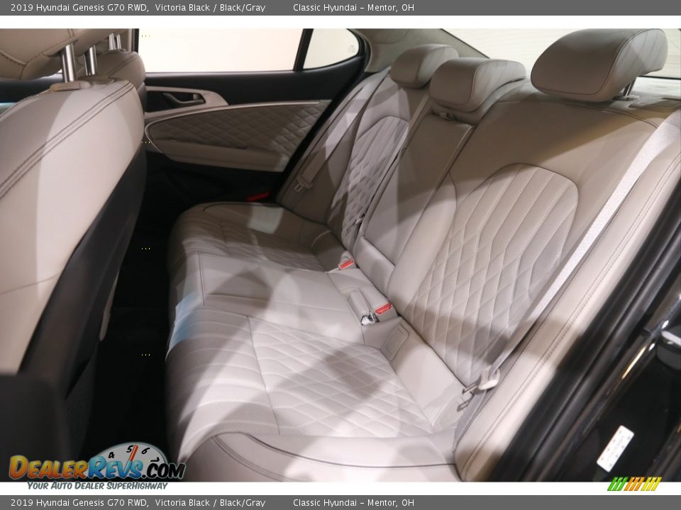 Rear Seat of 2019 Hyundai Genesis G70 RWD Photo #19