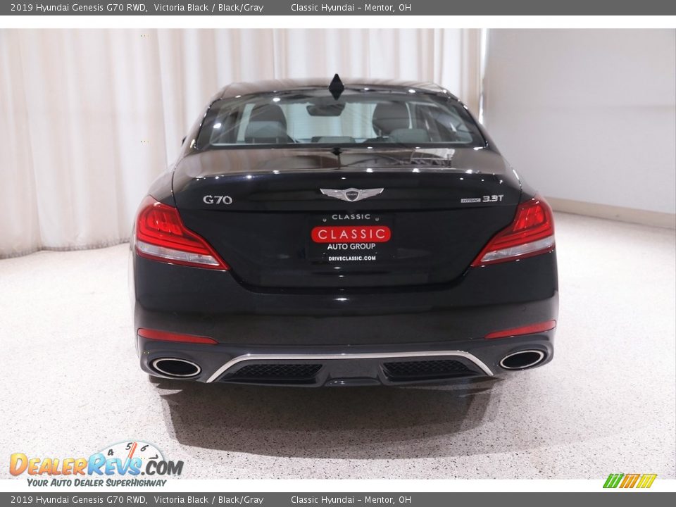 2019 Hyundai Genesis G70 RWD Victoria Black / Black/Gray Photo #20