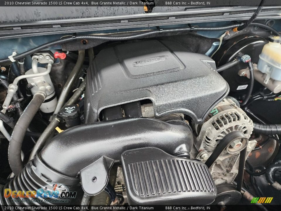 2010 Chevrolet Silverado 1500 LS Crew Cab 4x4 Blue Granite Metallic / Dark Titanium Photo #21