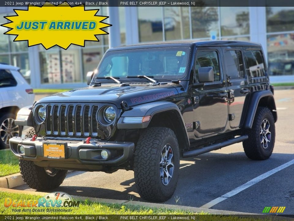 2021 Jeep Wrangler Unlimited Rubicon 4x4 Black / Black Photo #1