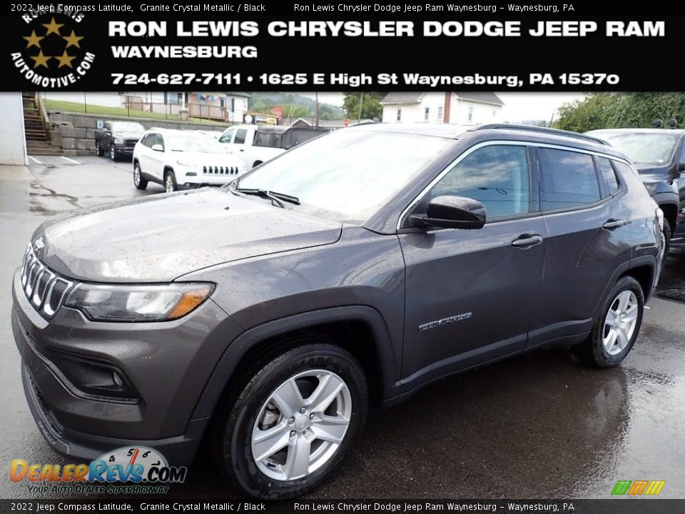 2022 Jeep Compass Latitude Granite Crystal Metallic / Black Photo #1