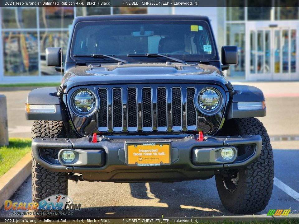 2021 Jeep Wrangler Unlimited Rubicon 4x4 Black / Black Photo #3