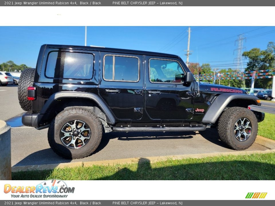 2021 Jeep Wrangler Unlimited Rubicon 4x4 Black / Black Photo #7