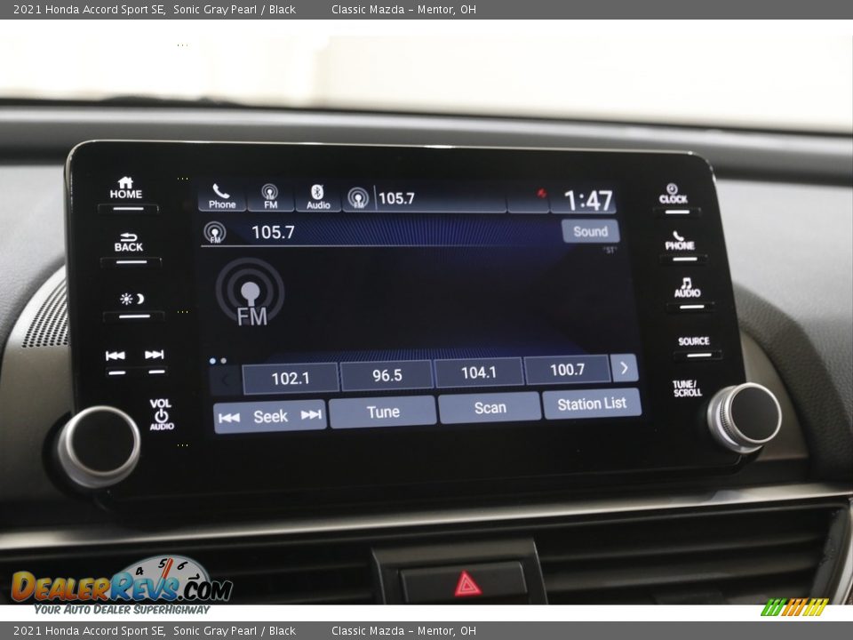 2021 Honda Accord Sport SE Sonic Gray Pearl / Black Photo #10