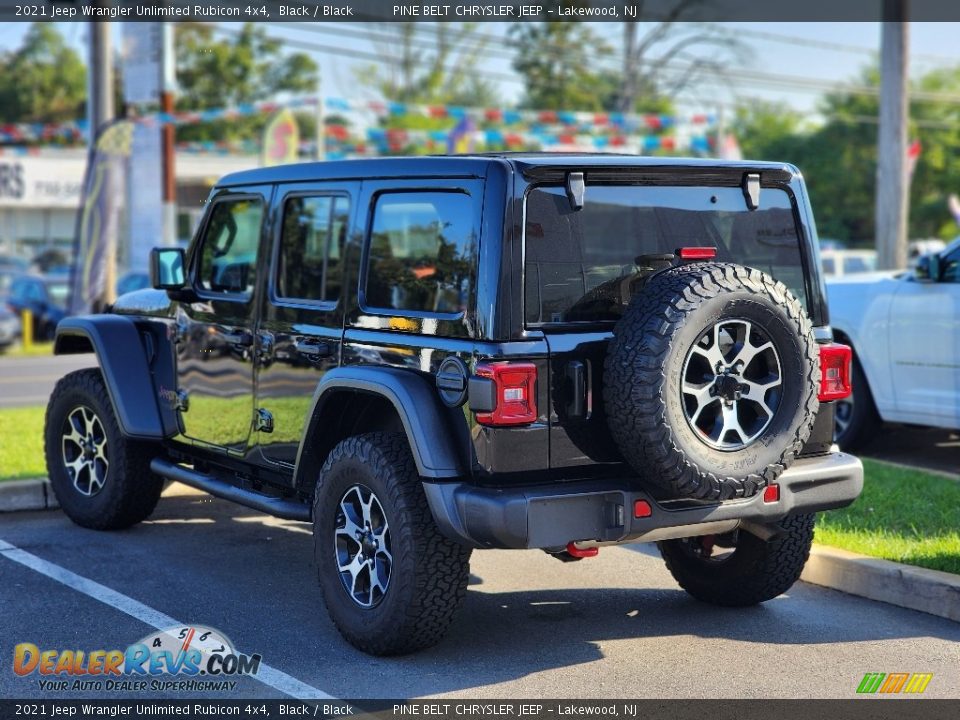 2021 Jeep Wrangler Unlimited Rubicon 4x4 Black / Black Photo #10