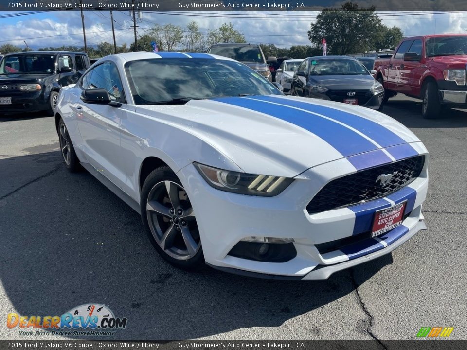 2015 Ford Mustang V6 Coupe Oxford White / Ebony Photo #1