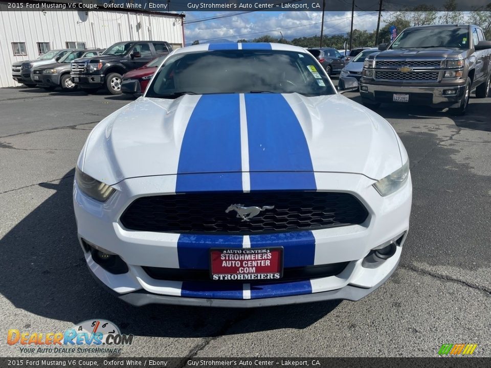 2015 Ford Mustang V6 Coupe Oxford White / Ebony Photo #2