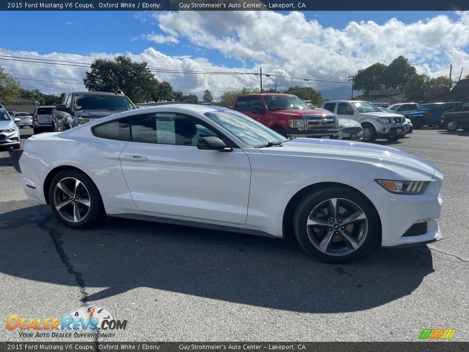 2015 Ford Mustang V6 Coupe Oxford White / Ebony Photo #4