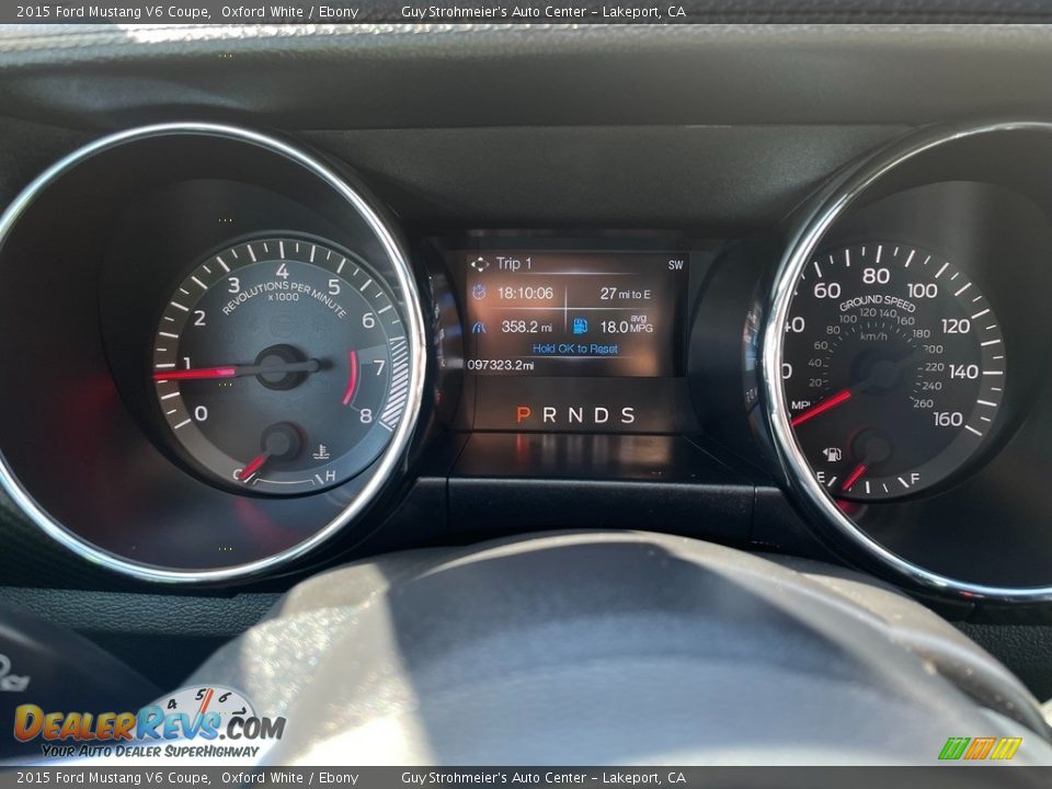 2015 Ford Mustang V6 Coupe Oxford White / Ebony Photo #6