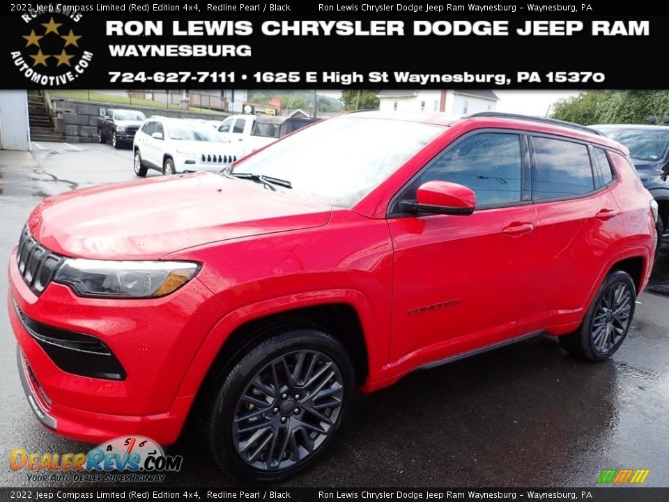 2022 Jeep Compass Limited (Red) Edition 4x4 Redline Pearl / Black Photo #1