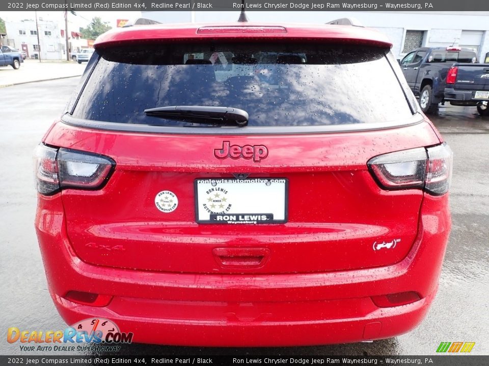 2022 Jeep Compass Limited (Red) Edition 4x4 Redline Pearl / Black Photo #4