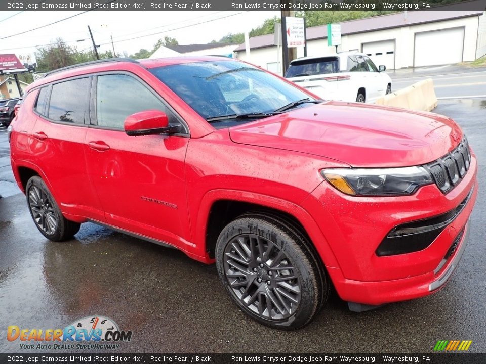 Front 3/4 View of 2022 Jeep Compass Limited (Red) Edition 4x4 Photo #8