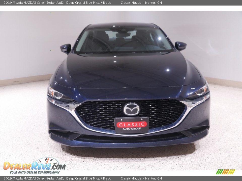 2019 Mazda MAZDA3 Select Sedan AWD Deep Crystal Blue Mica / Black Photo #2