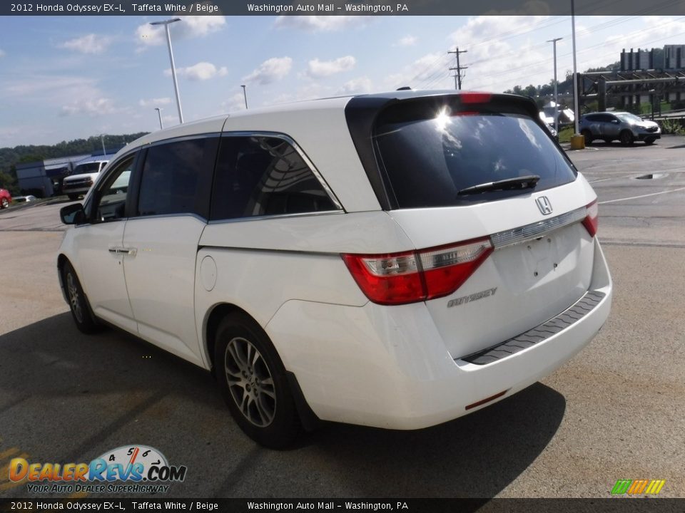 2012 Honda Odyssey EX-L Taffeta White / Beige Photo #9