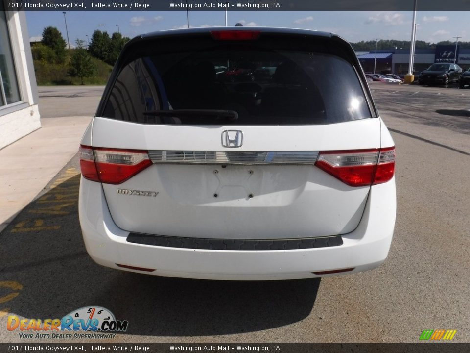 2012 Honda Odyssey EX-L Taffeta White / Beige Photo #10