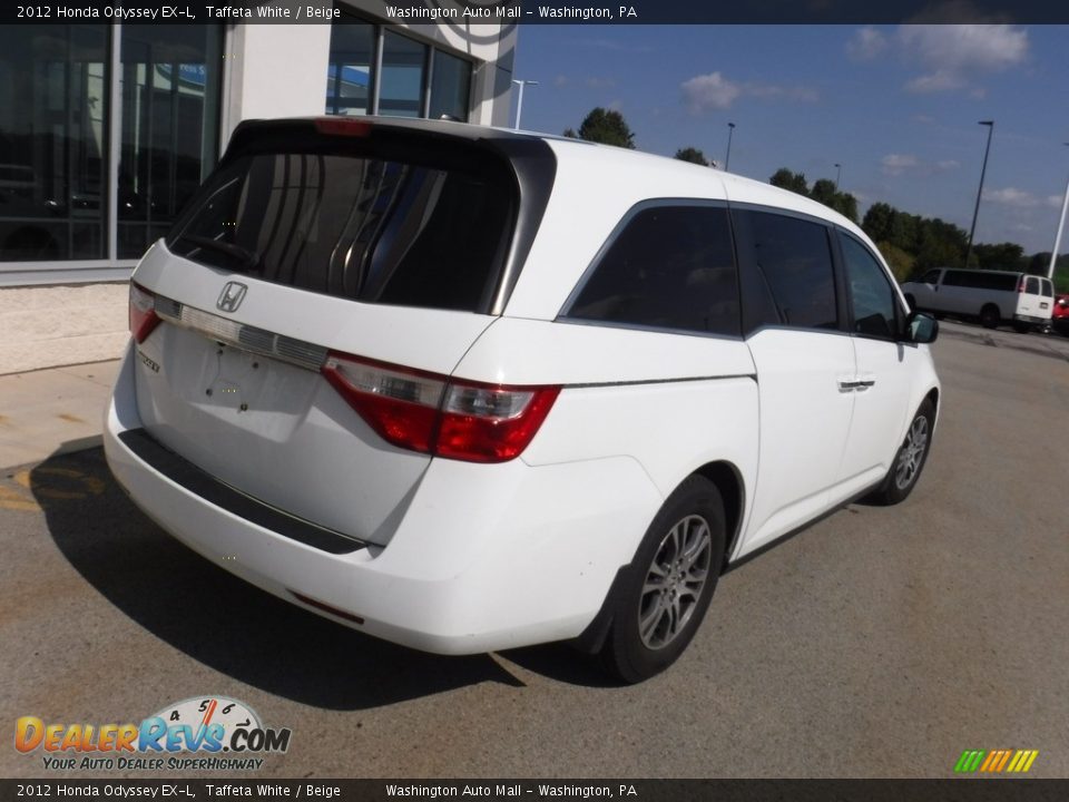 2012 Honda Odyssey EX-L Taffeta White / Beige Photo #11