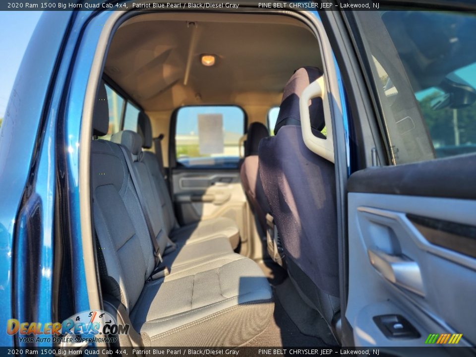 2020 Ram 1500 Big Horn Quad Cab 4x4 Patriot Blue Pearl / Black/Diesel Gray Photo #8