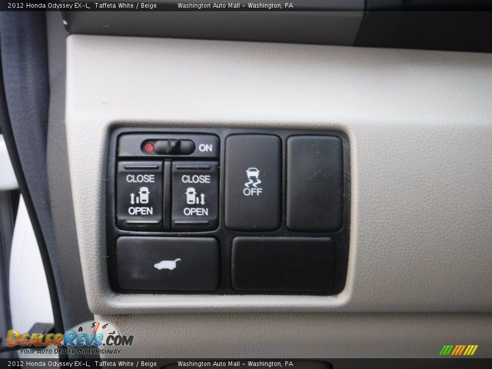 2012 Honda Odyssey EX-L Taffeta White / Beige Photo #15