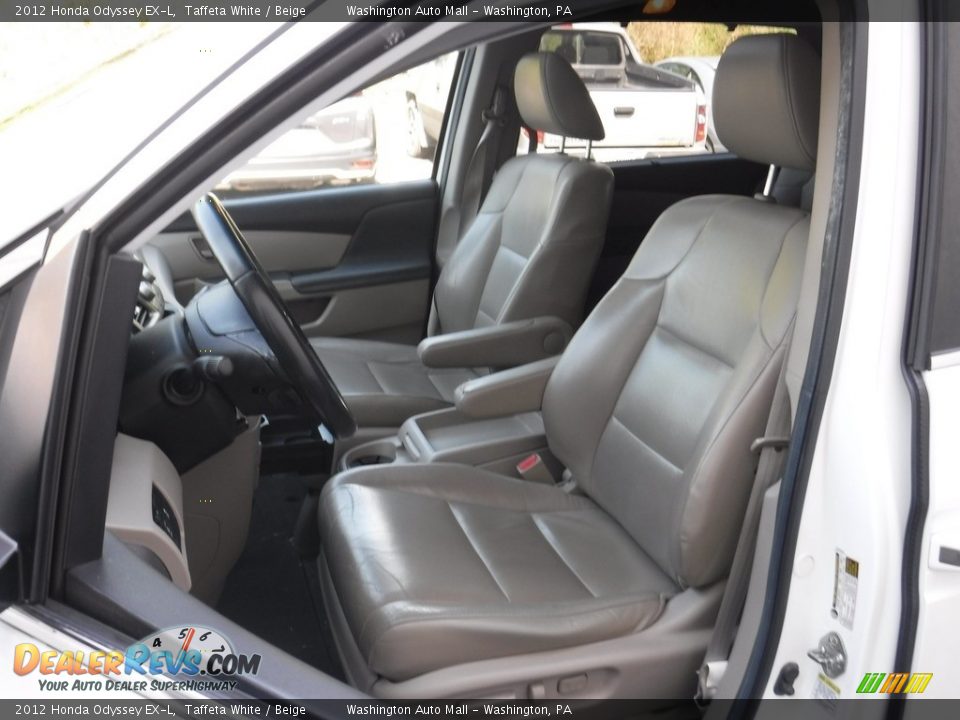 2012 Honda Odyssey EX-L Taffeta White / Beige Photo #17