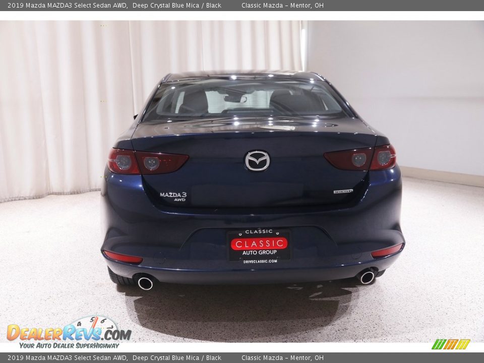 2019 Mazda MAZDA3 Select Sedan AWD Deep Crystal Blue Mica / Black Photo #17