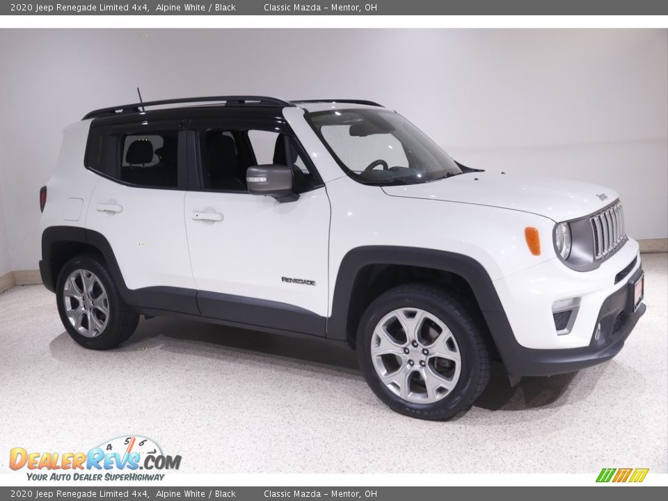 2020 Jeep Renegade Limited 4x4 Alpine White / Black Photo #1