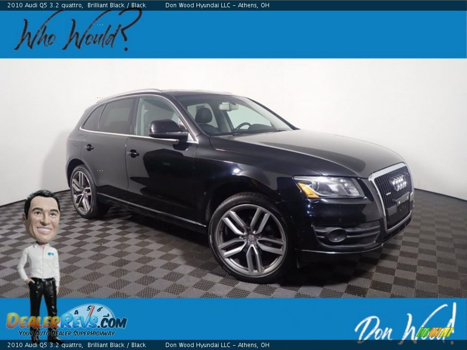 2010 Audi Q5 3.2 quattro Brilliant Black / Black Photo #1