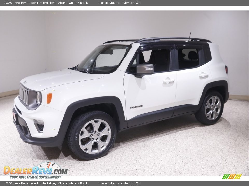 2020 Jeep Renegade Limited 4x4 Alpine White / Black Photo #3